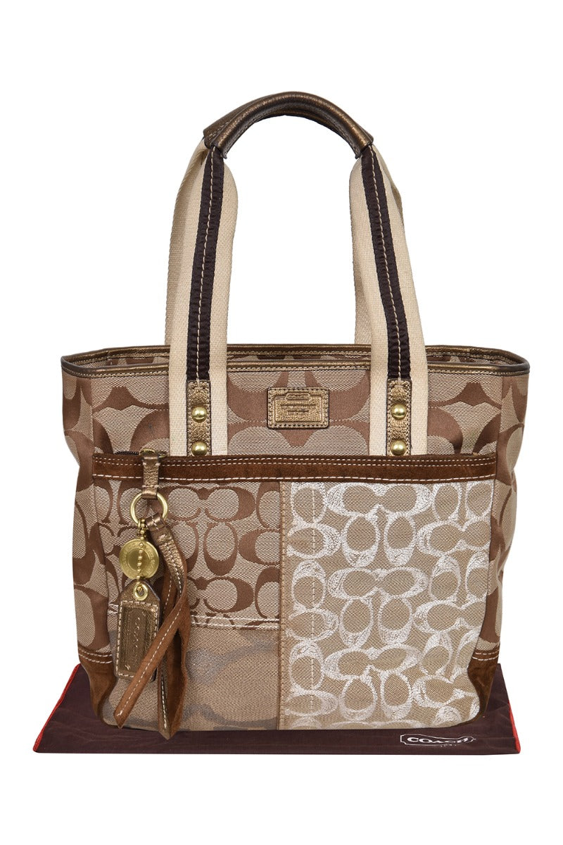 coach-signature-brown-monogram-handbag
