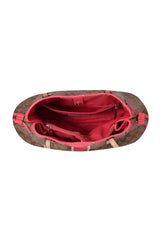 Coach Signature Stripe Drawstring Carryall Bag