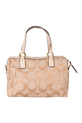 Coach Signature Stripe Satchel Bag