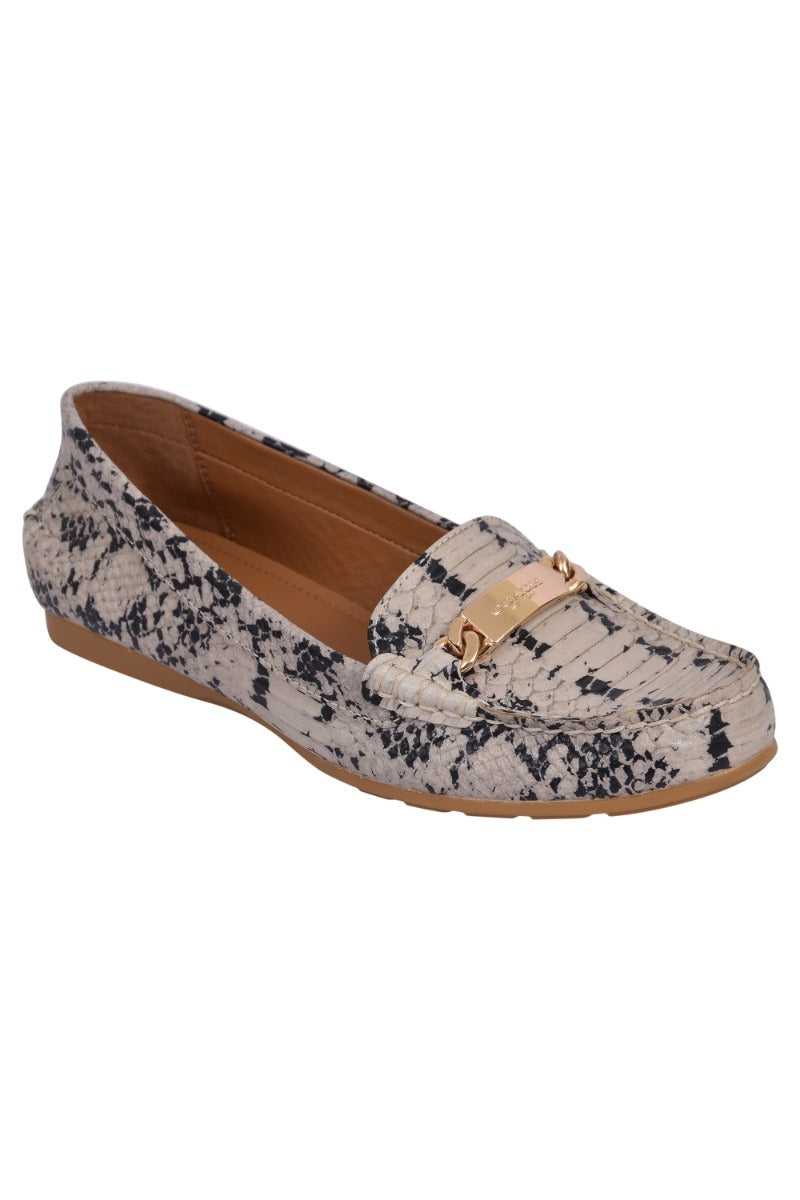 Coach Snakeskin Women'S Leather Loafers