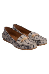 Coach Snakeskin Women'S Leather Loafers