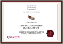 Coach Snakeskin Women'S Leather Loafers