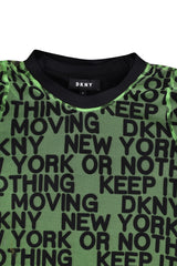 Dkny Kid'S Mesh & Milano Slogan Dresses