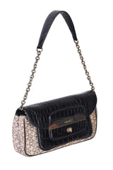 Dkny Monogram Canvas Shoulder Bag