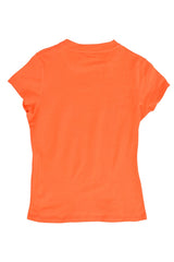 Dkny Orange Cotton Logo T-Shirt