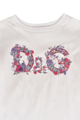 Dolce Andgabbana Logo Floral Top