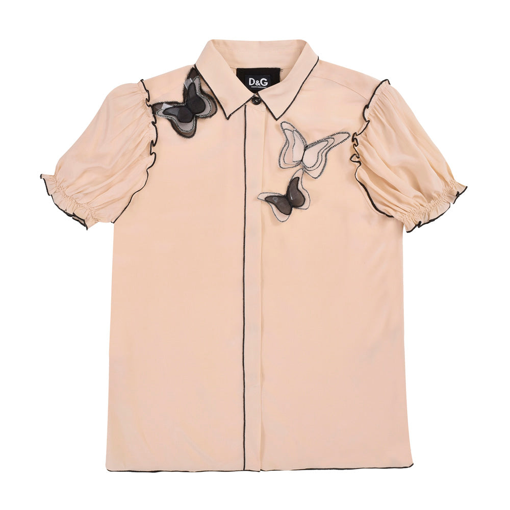 Dolce & Gabbana Butterfly Embroidered Shirt