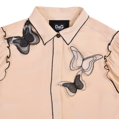 Dolce & Gabbana Butterfly Embroidered Shirt