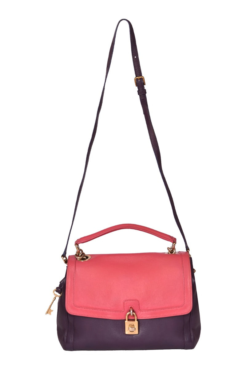 Dolce & Gabbana Calfskin Padlock Shoulder Bag