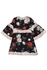 Dolce & Gabbana Printed Stretch Satin Dress