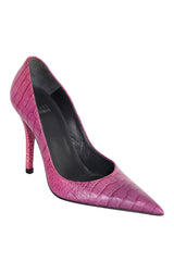 Stuart Weitzman Crocodile Pattern Pump