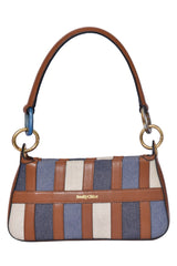 See By Chloe Sac Baguette Tilda En Cuir Et Patchwork Denim Bag