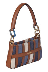 See By Chloe Sac Baguette Tilda En Cuir Et Patchwork Denim Bag
