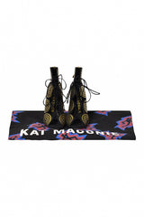 Kat Maconie Vera Gold Spiral Ghillie Heels