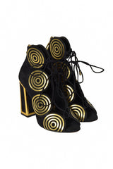 Kat Maconie Vera Gold Spiral Ghillie Heels