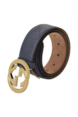 Gucci Guccissima Interocking Gg Belt