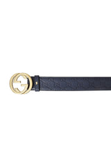 Gucci Guccissima Interocking Gg Belt