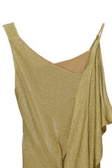 Diane Von Frustenberg Gold Chainmail Dress