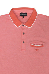 Emporio Armani Peach Solid Polo T-Shirt