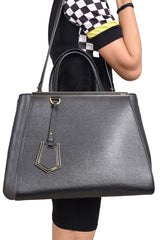 Fendi 2Jours Black Tote Bag