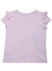 Fendi Baby Pink Printed Fendi T- Shirt