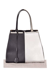 Fendi Black Silver Large 3 Jours Tote Bag