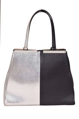 Fendi Black Silver Large 3 Jours Tote Bag