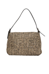 Fendi Exotic Leather Woven Baguette Bag