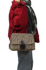 Fendi Exotic Leather Woven Baguette Bag