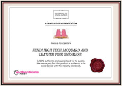 Fendi High Tech Jacquard And Leather Pink Sneakers