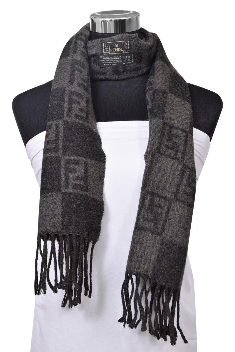 fendi-logo-black-grey-scarf