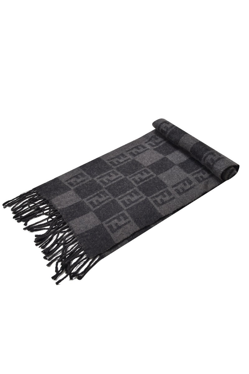 fendi-logo-black-grey-scarf