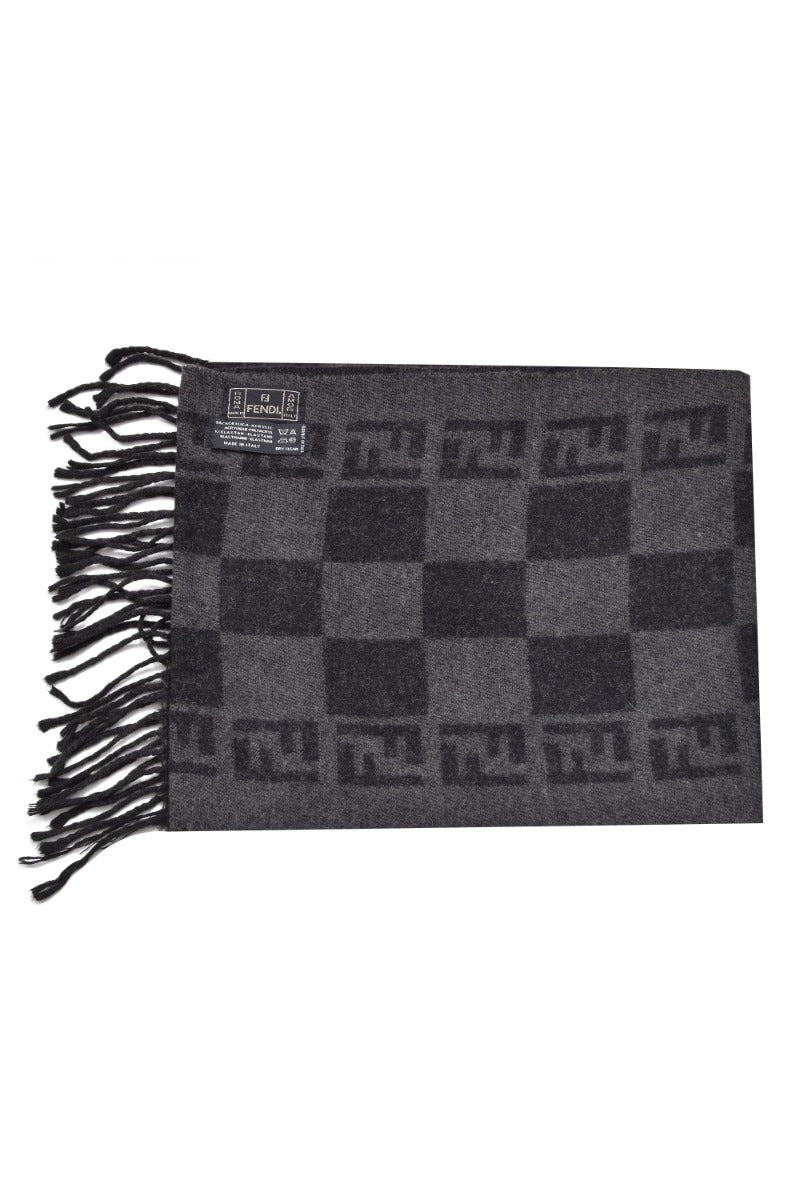fendi-logo-black-grey-scarf