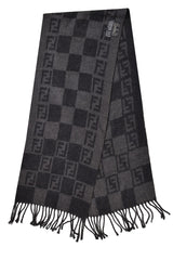 fendi-logo-black-grey-scarf