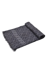 Fendi Monogram Gray Scarf