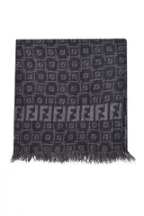 Fendi Monogram Gray Scarf