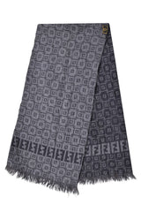 Fendi Monogram Gray Scarf