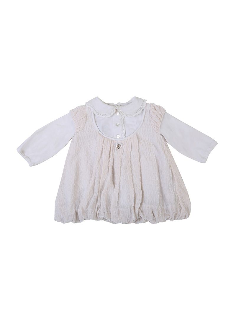 Fendi Off White Fendi Monogram Silk Dress