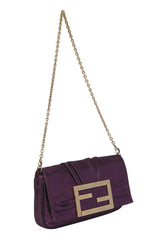 fendi-purple-metallic-chain-shoulder-bag