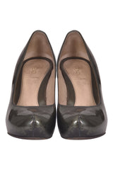 Fendi Tobacco Zucca Heels