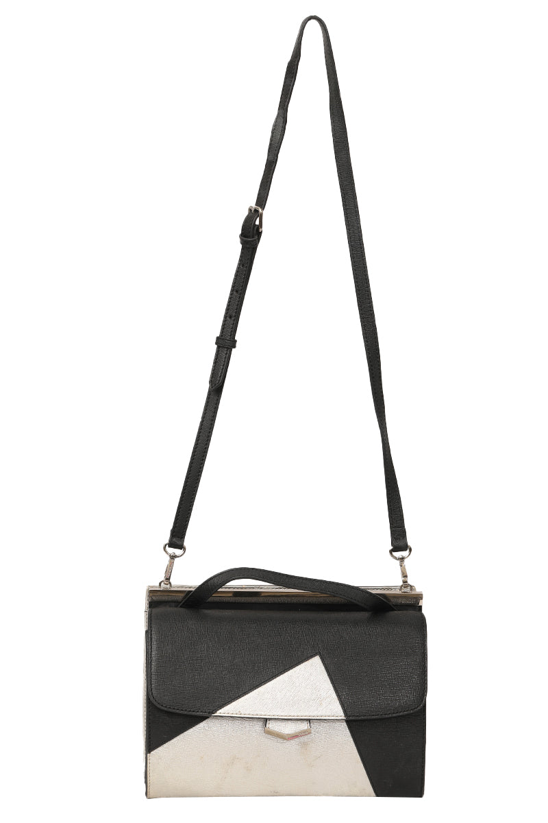 Fendi Vitello Elite Bi-Color Demi Jour Shoulder Bag