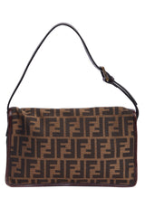 Fendi Zucca Canvas Baguette