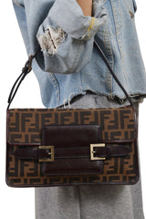 Fendi Zucca Canvas Baguette