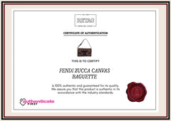 Fendi Zucca Canvas Baguette