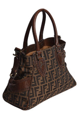 Fendi Zucca Canvas Handbag
