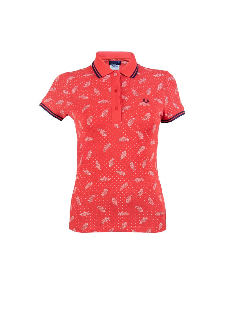 Fred Perry Red Printed T-Shirt