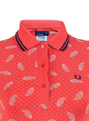 Fred Perry Red Printed T-Shirt