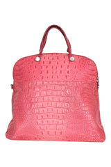 furla-croc-embossed-pink-handbag