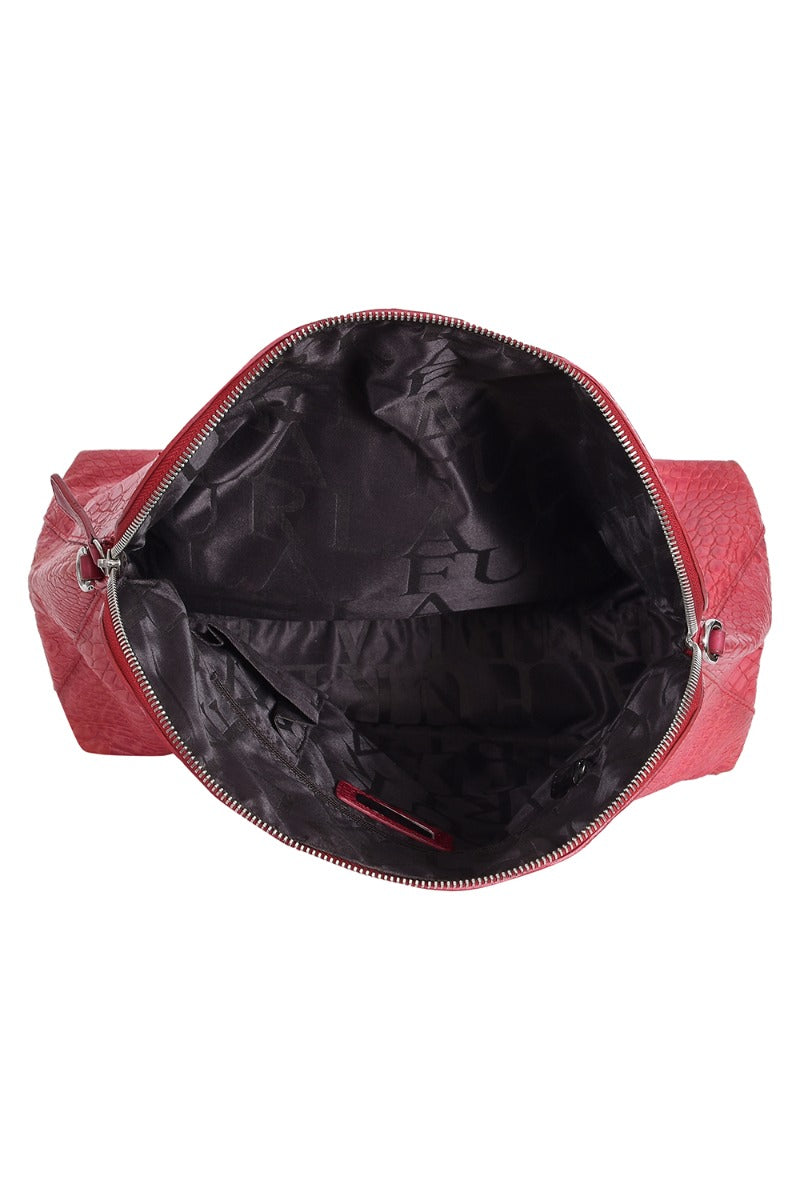 furla-croc-embossed-pink-handbag