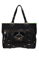 Gianni Versace Lasercut Studded Handbag